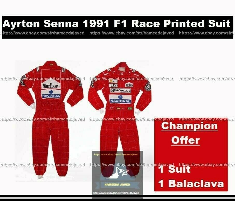 海外 送料込み 　高品質　アイルトン・セナ　F1　レーシングスーツ　1991 Ayrton Senna F1