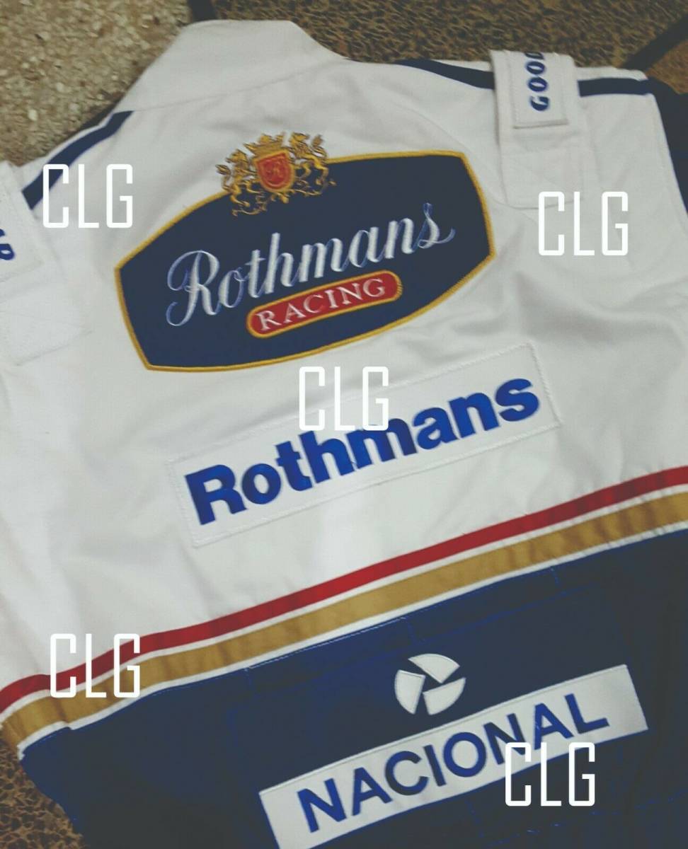  abroad postage included high quality i-ll ton * Senna F1 Rothmans 1984 racing cart racing suit size all sorts replica 