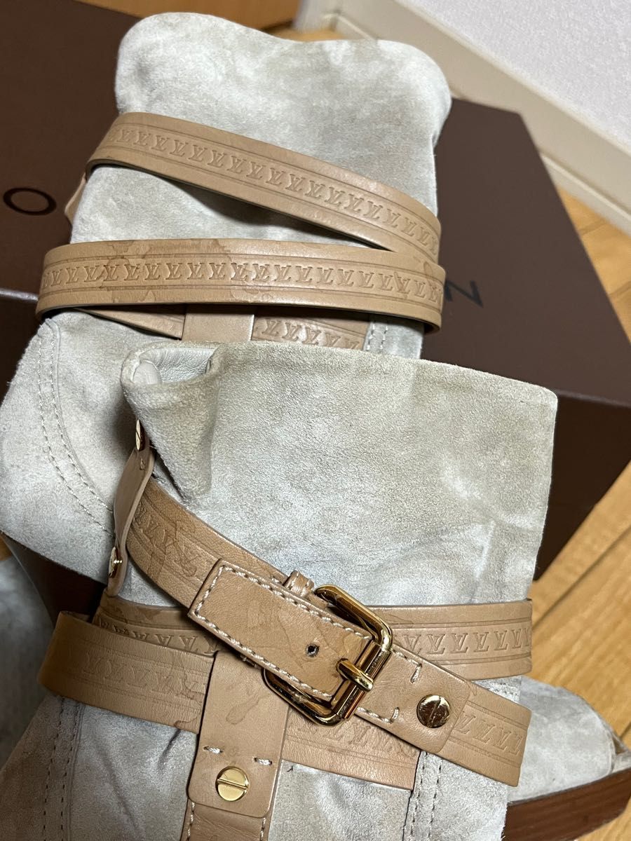 LOUIS VUITTON ショートブーツ オープントゥ 23 5 size37|PayPayフリマ