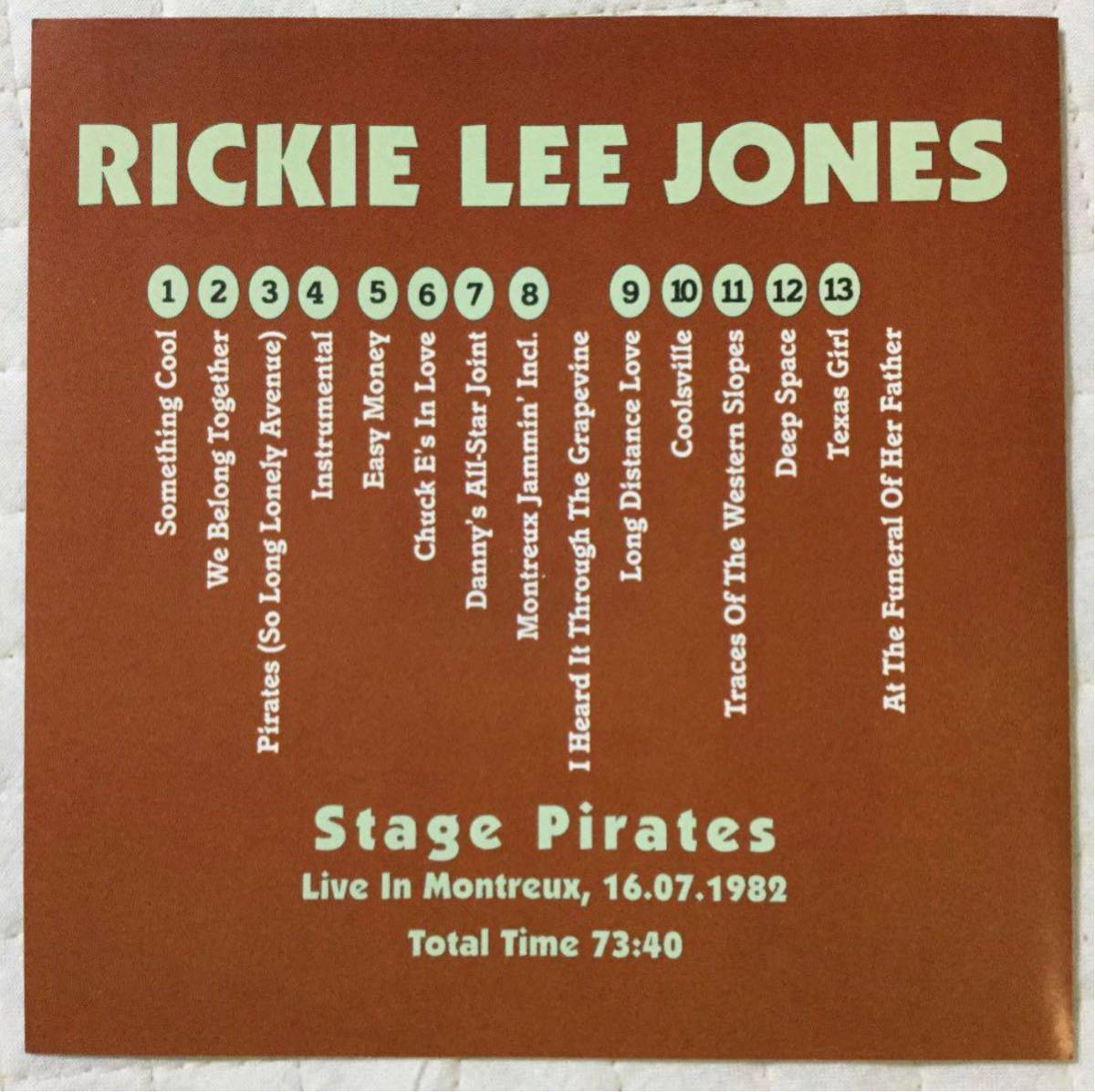 Rickie Lee Jones / リッキー・リー・ジョーンズ / Stage Pirates / Montreux, 16.7. 1982