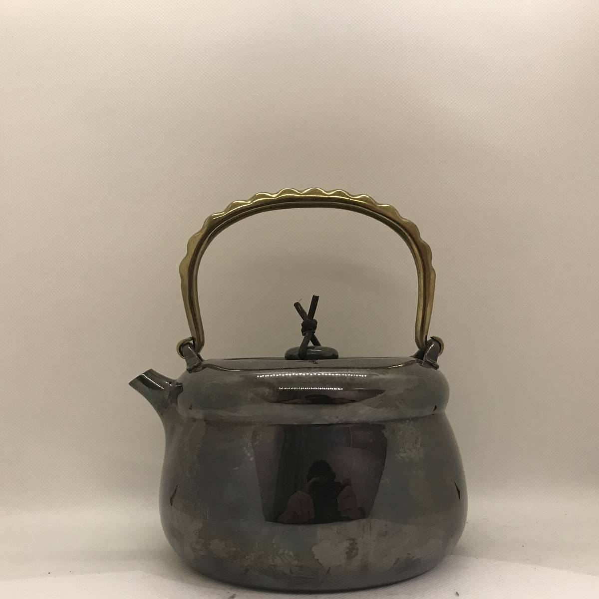 純銀保証　北村静香　旅枕湯沸　銀瓶　古美術品　時代物　煎茶道具