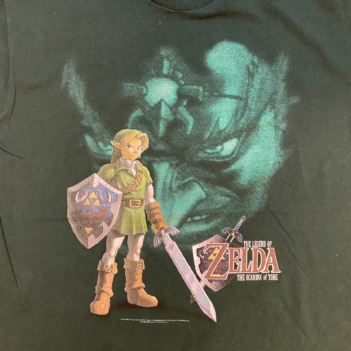 ☆ゼルダの伝説 he legend of zelda the ocarina of time☆ゼルダの伝説 古着 Tシャツ 任天堂 Fruit of the loomの画像2