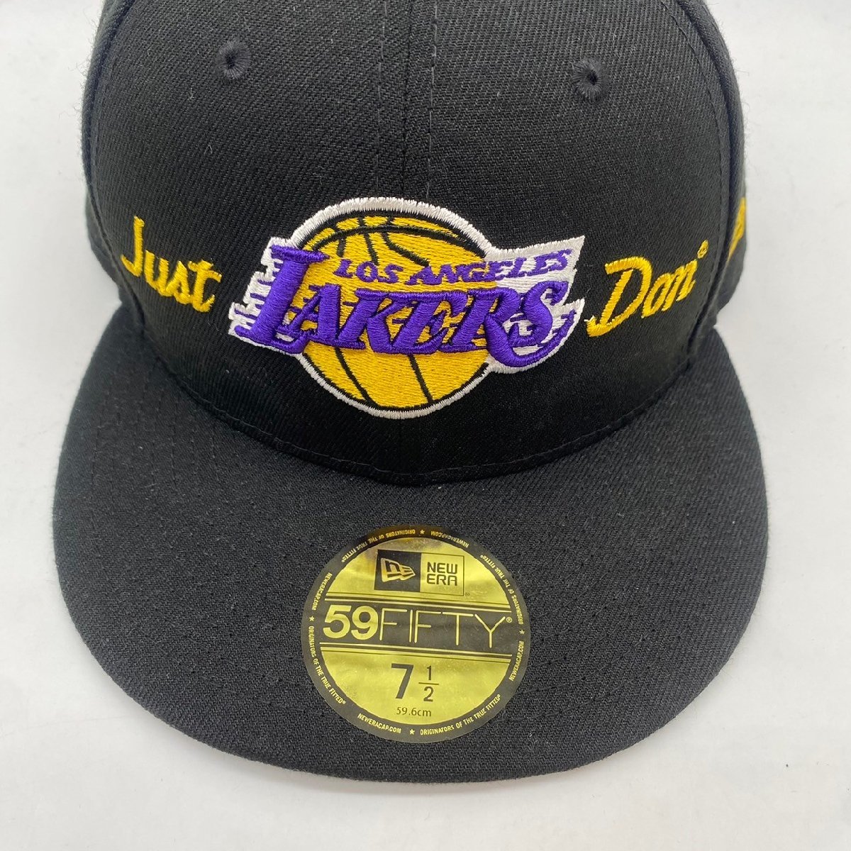 ☆NEW ERA ニューエラ☆59FIFTY Just Don × NBA ロサンゼルス・レイカーズ ブラックキャップ 帽子_画像2