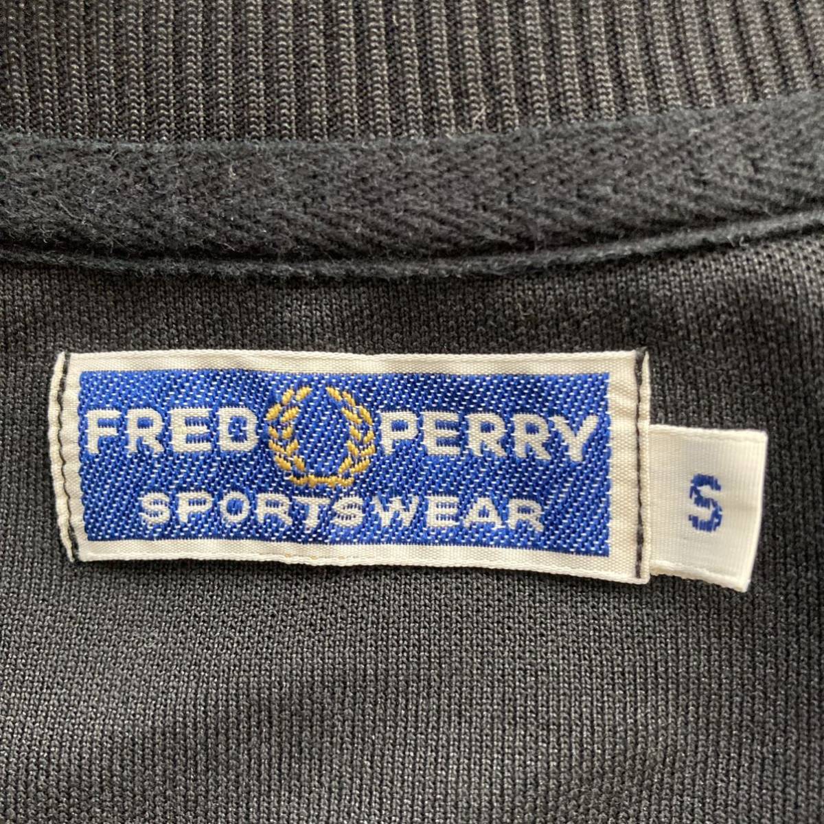 1円 FRED PERRY ポルトガル製　トラックジャケット　フレッドペリー　ヒットユニオン　ジャージ　ブラック　黒　60s復刻　00s~ ビンテージ_画像7