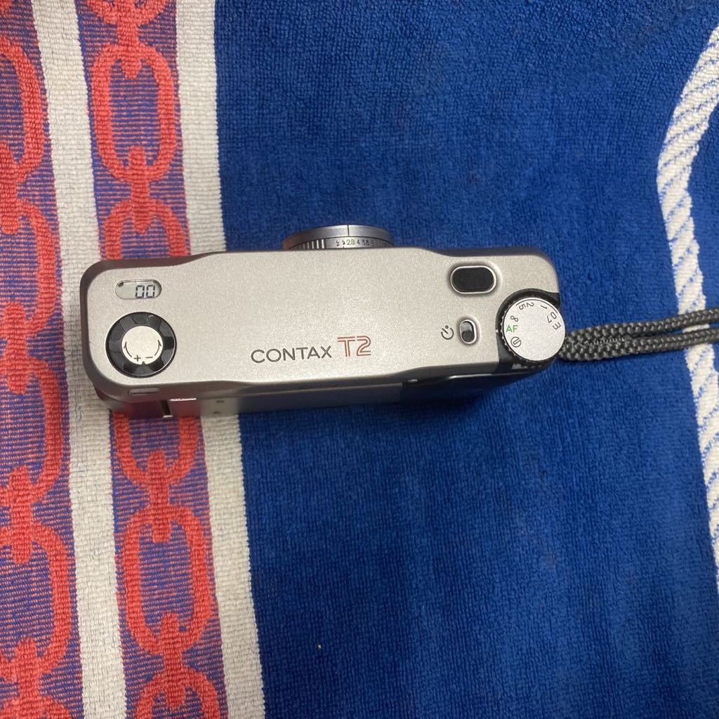 ★かなり綺麗・極美品★Contax T2 コンパクトフィルムカメラ コンタックス T2 ストラップ付属 中古としてはかなり綺麗_画像7