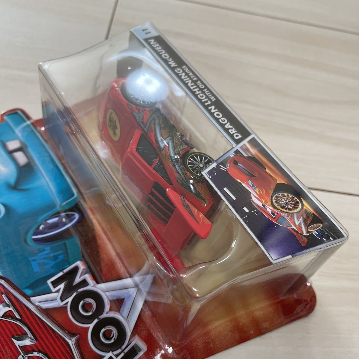 マテル カーズ DRAGON McQUEEN ドラゴン マックィーン LIGHTNING MATTEL CARS ミニカー TOON トゥーン WITH OIL STAINS オイル ステイン_画像6