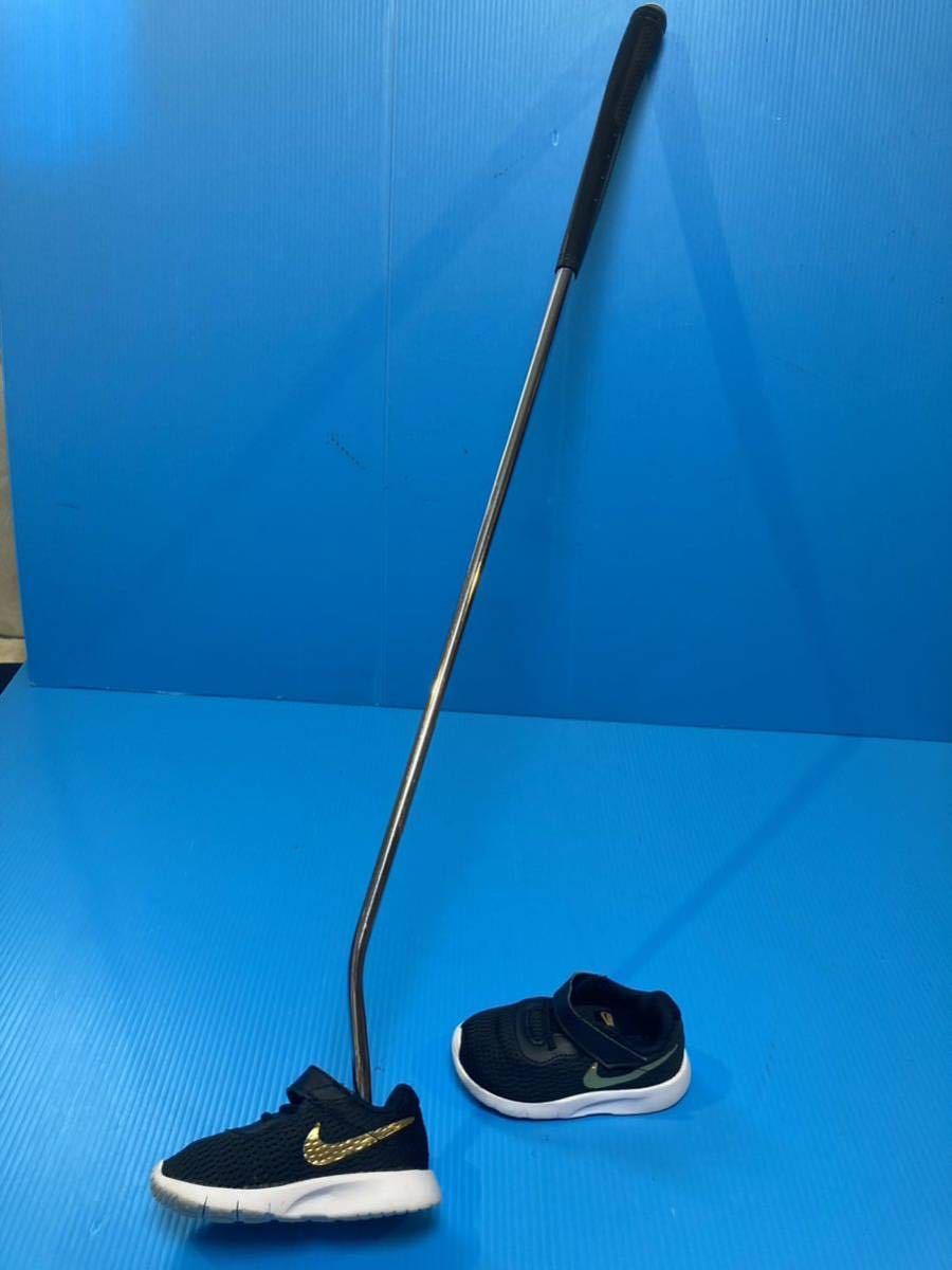 最終値下【美品 激カワ】ナイキ ベビーシューズ11cm／NIKE GOLFパターカバー ゴルフボールケース転用 ファーストシューズ NIKE好きに_画像1