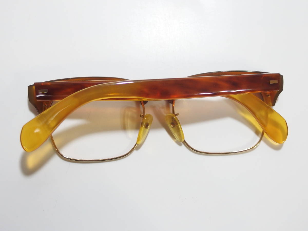 [ price . negotiations welcome ][ beautiful goods ] top class domestic production meat thickness book@ tortoise shell *K18 pure gold & high class white ..& white . blow glasses *be coat settled 1974]