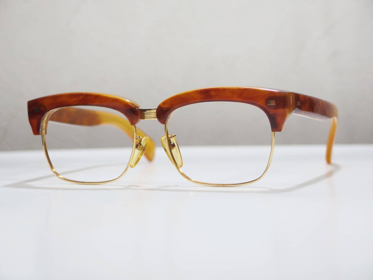 [ price . negotiations welcome ][ beautiful goods ] top class domestic production meat thickness book@ tortoise shell *K18 pure gold & high class white ..& white . blow glasses *be coat settled 1974]