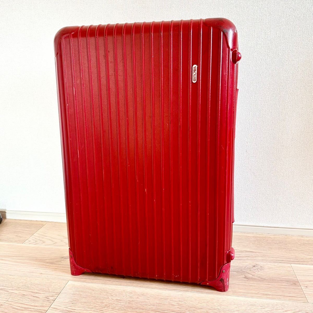 【ジャンク】RIMOWA リモワ キャリーバッグ 赤　スーツケース　レッド　旅行バッグ　SALSA _画像1