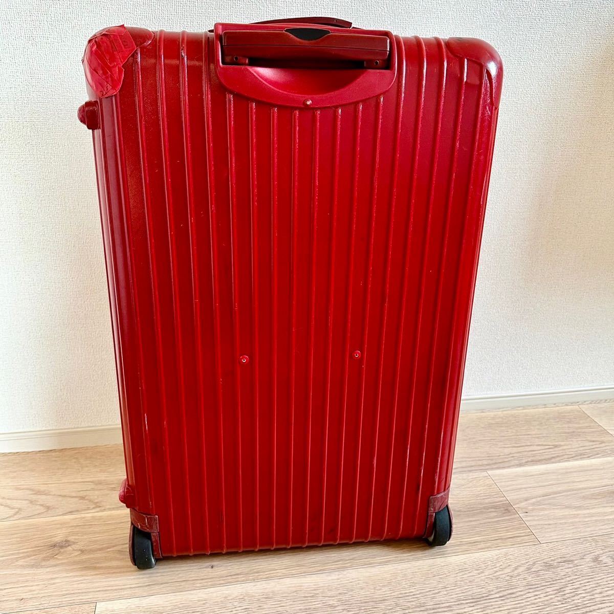 【ジャンク】RIMOWA リモワ キャリーバッグ 赤　スーツケース　レッド　旅行バッグ　SALSA _画像5