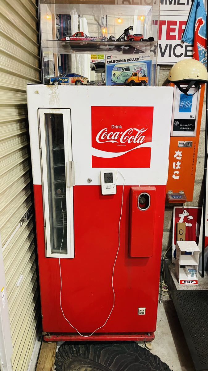 【広島市発】コカ・コーラ 冷蔵庫　バリバリの実働品　昭和レトロ ビンテージ ナショナル製【断捨離】_画像1