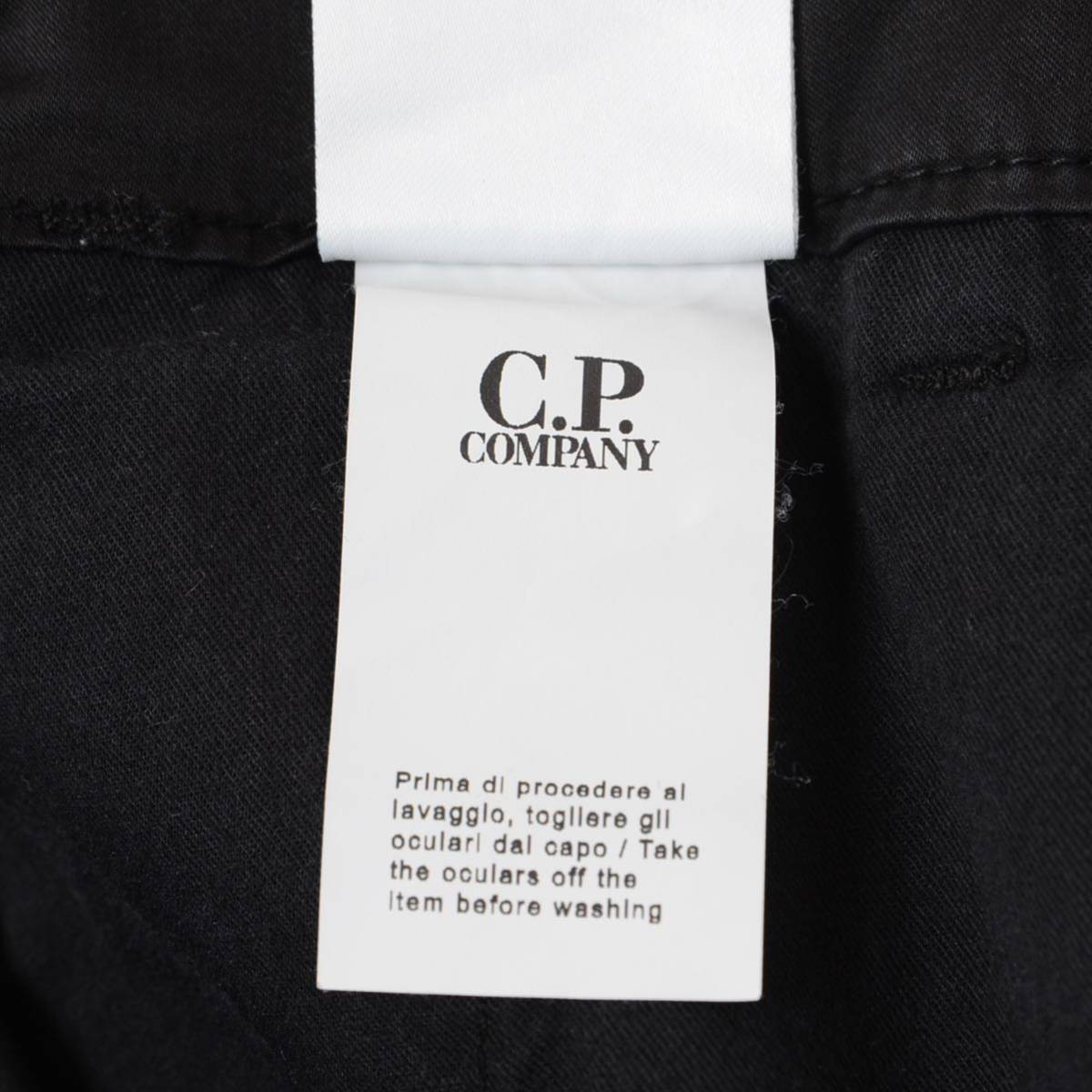 【状態良好】C.P.COMPANY CP シーピーカンパニー ゴーグル カーゴパンツ 50 黒 ブラック ERGONOMIC FIT