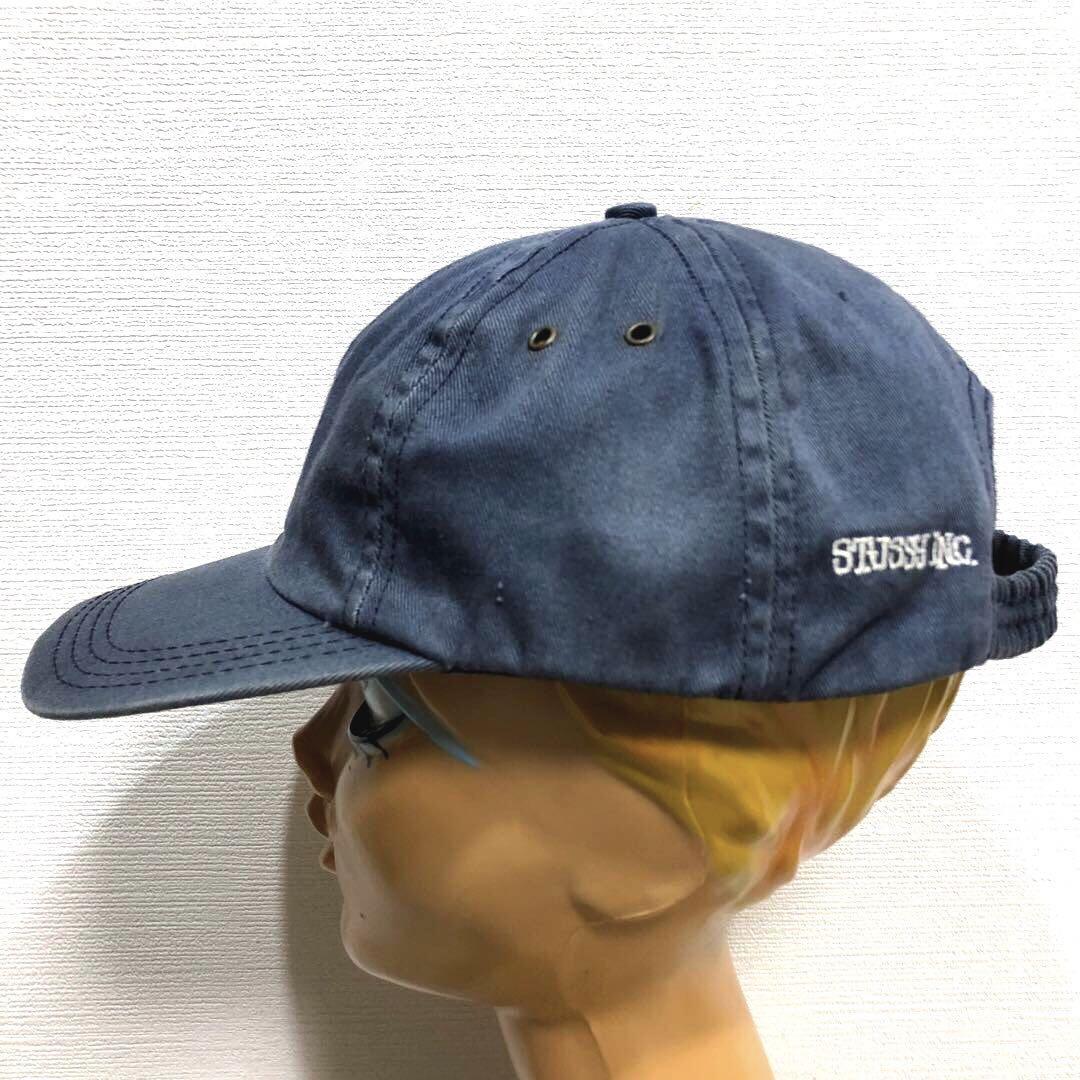  rare hard-to-find the first period fe-doUSA made 90s OLD STUSSY navy blue Baseball cap special Vintage Old Stussy hat old clothes 