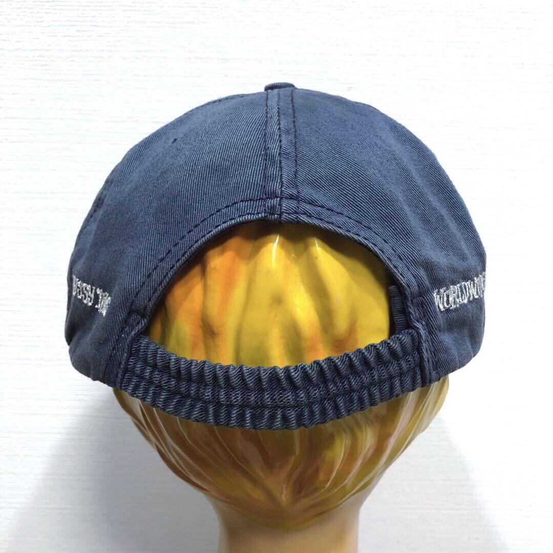  rare hard-to-find the first period fe-doUSA made 90s OLD STUSSY navy blue Baseball cap special Vintage Old Stussy hat old clothes 