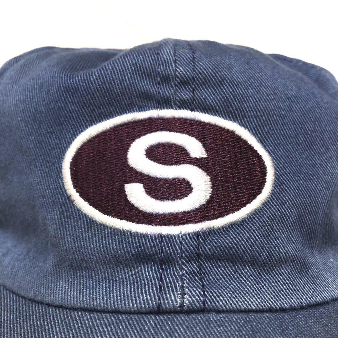  rare hard-to-find the first period fe-doUSA made 90s OLD STUSSY navy blue Baseball cap special Vintage Old Stussy hat old clothes 