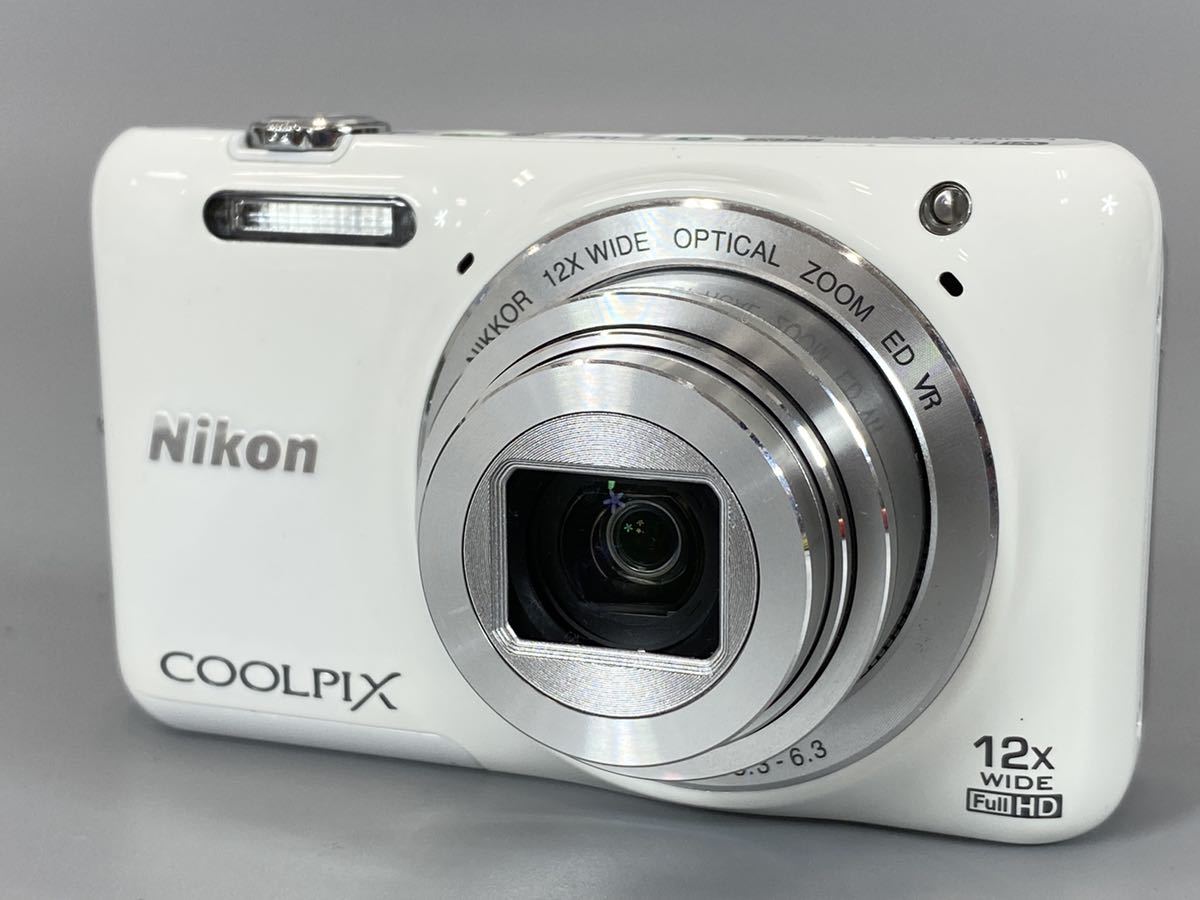 NIKON COOLPIX S6600 デジタルカメラ ホワイト 動作確認済み 美品