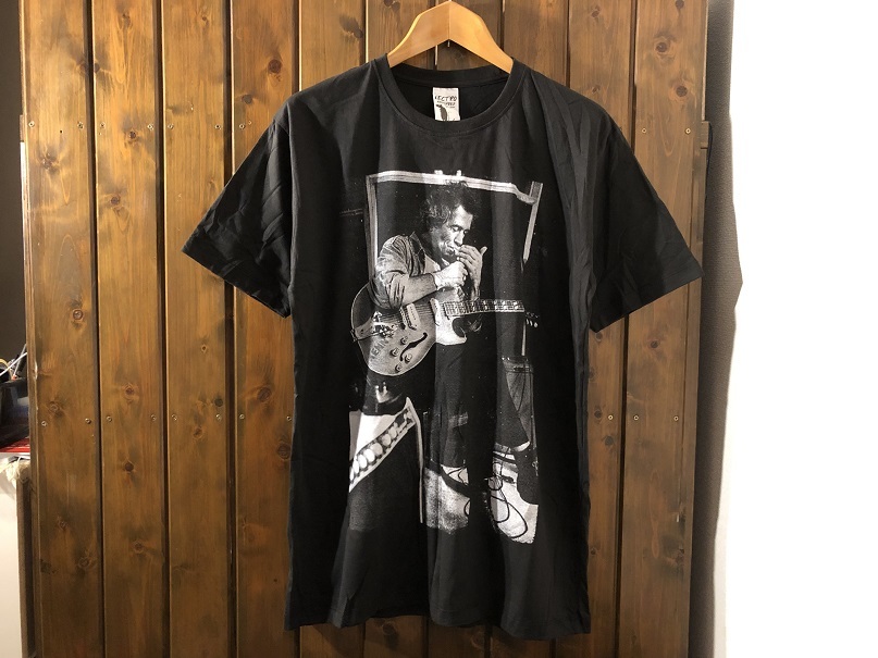 新品●キースリチャーズ フォトプリントTシャツ［L］●ローリングストーンズ/ロックバンド/ギタリスト/ROLLING STONESの画像1