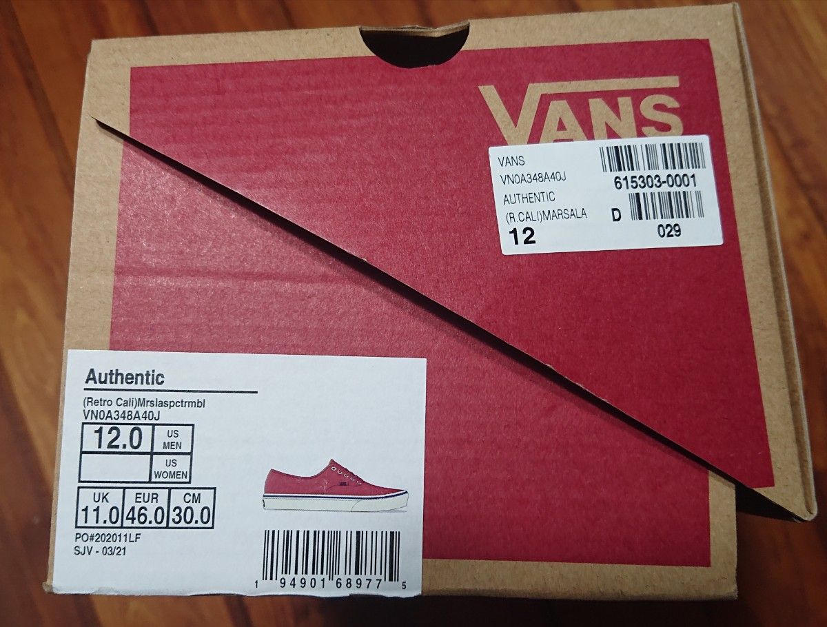 VANS バンズ Authentic オーセンティック 30cm 新品 未使用 ヴァンズ