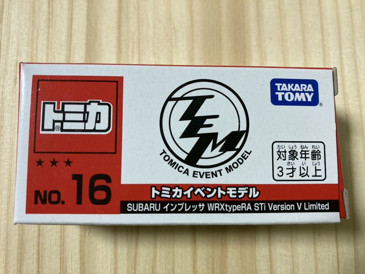 ☆全国送料無料☆トミカ博 新品 未開封 トミカイベントモデル【SUBARU インプレッサ WRXtypeRA STi Version V Limited】No.16☆_画像1