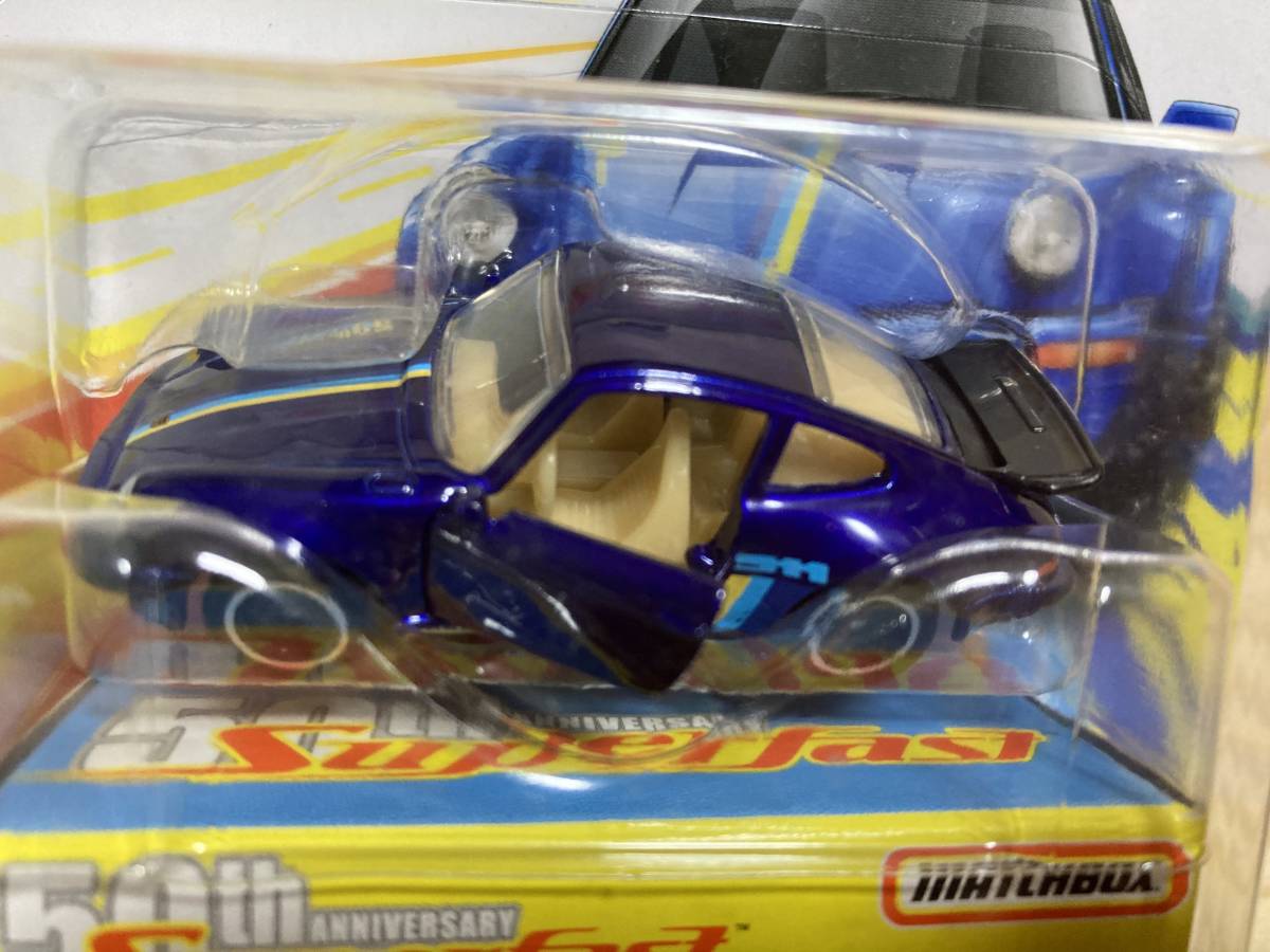 ☆新品 未開封 マッチボックス ミニカー MATCHBOX【50周年 ポルシェ911ターボ 50th Anniversary Superfast ’80 PORSCHE 911 TURBO】☆_画像2