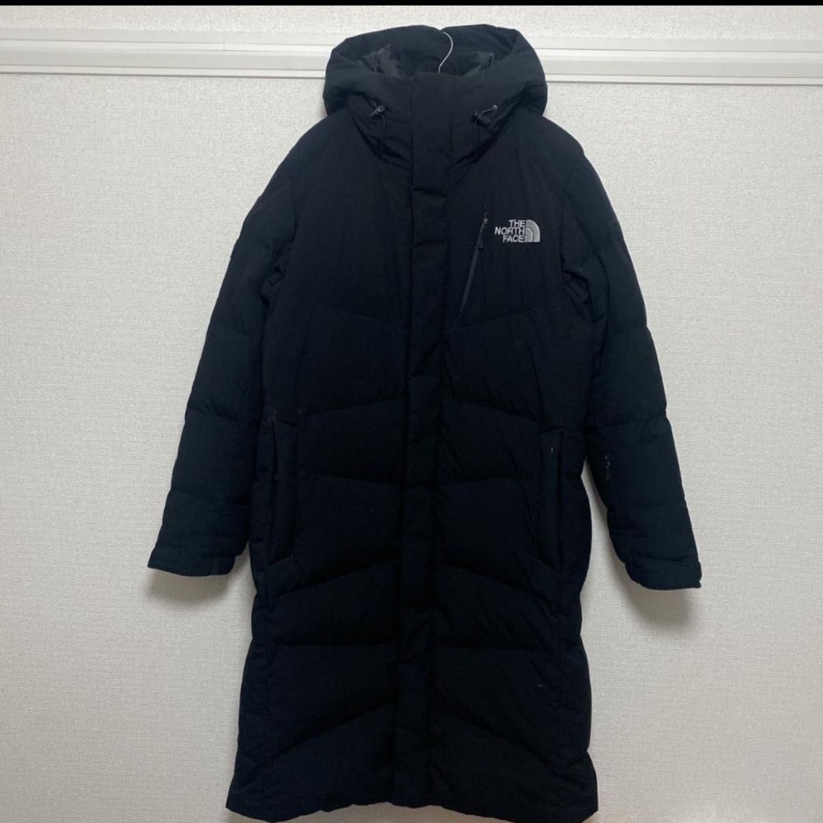 THE NORTH FACE ダウンジャケット 黒 ロングダウンコート メンズ レディース ノースフェイス