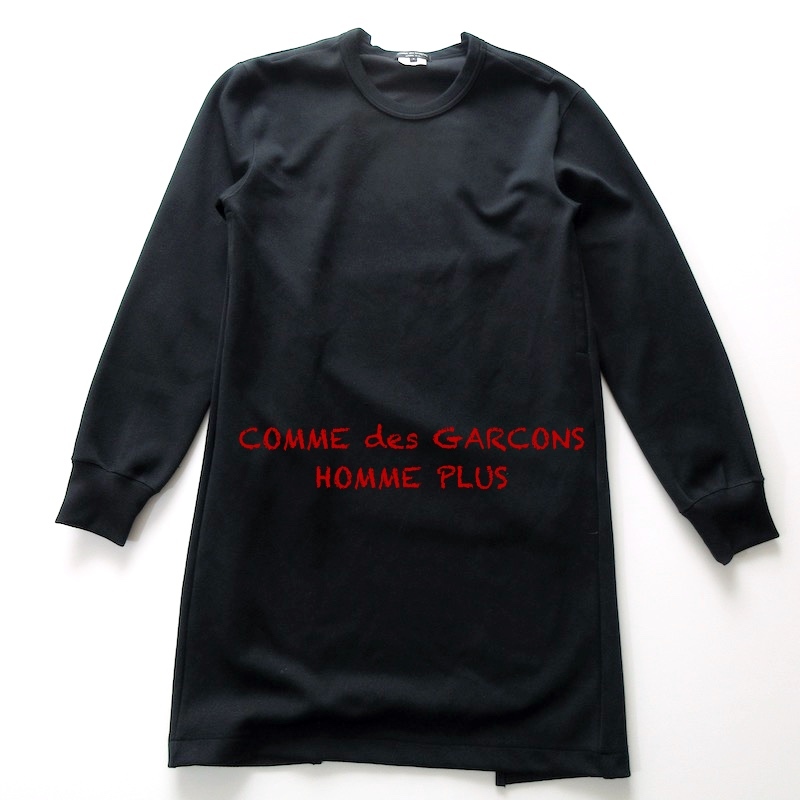 【COMME des GARCONS HOMME PLUS コムデギャルソンオムプリュス】ロング プルオーバー カットソー 黒!!　（AD2017 男女均可）_画像1