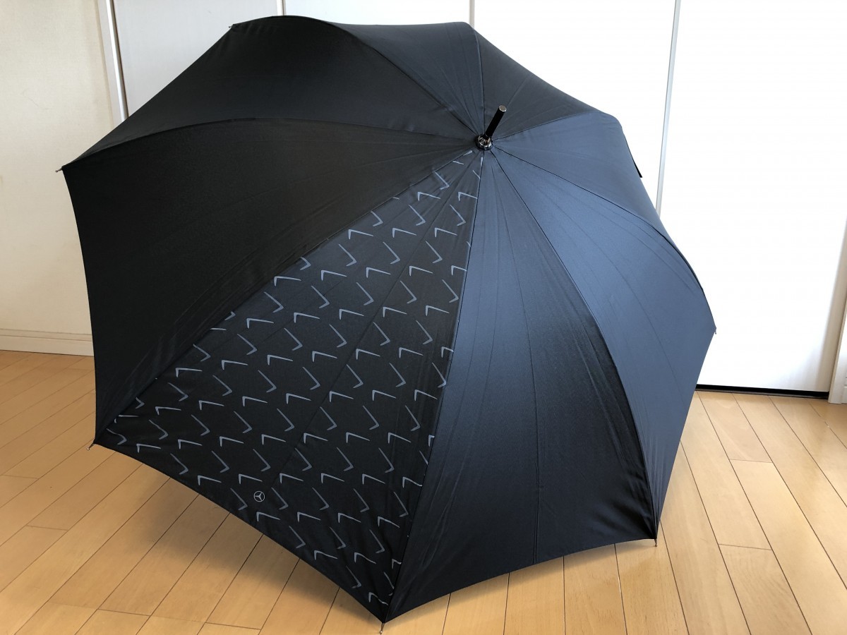 * beautiful goods ** Novelty / Mercedes Benz / long umbrella umbrella Jump umbrella / Logo & tire pattern black 