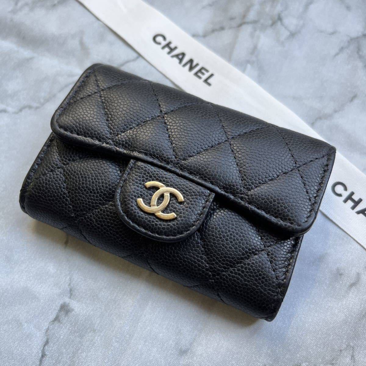 買得 CHANEL シャネル キーケース ブラック 黒 28番台 ココマーク