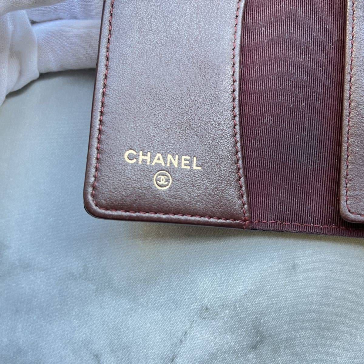 最安値で 4連 キーケース CHANEL シャネル 三つ折り ブラック 黒 28