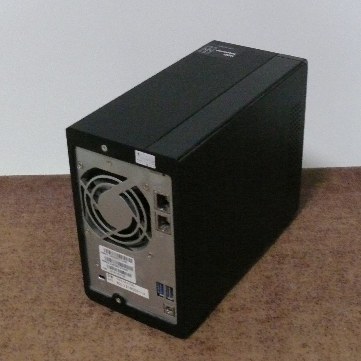 yb279/ELECOM 2ベイLinux搭載NAS NSB-5A4T2BL(HDD 2TB×2台)/AC欠品_画像2