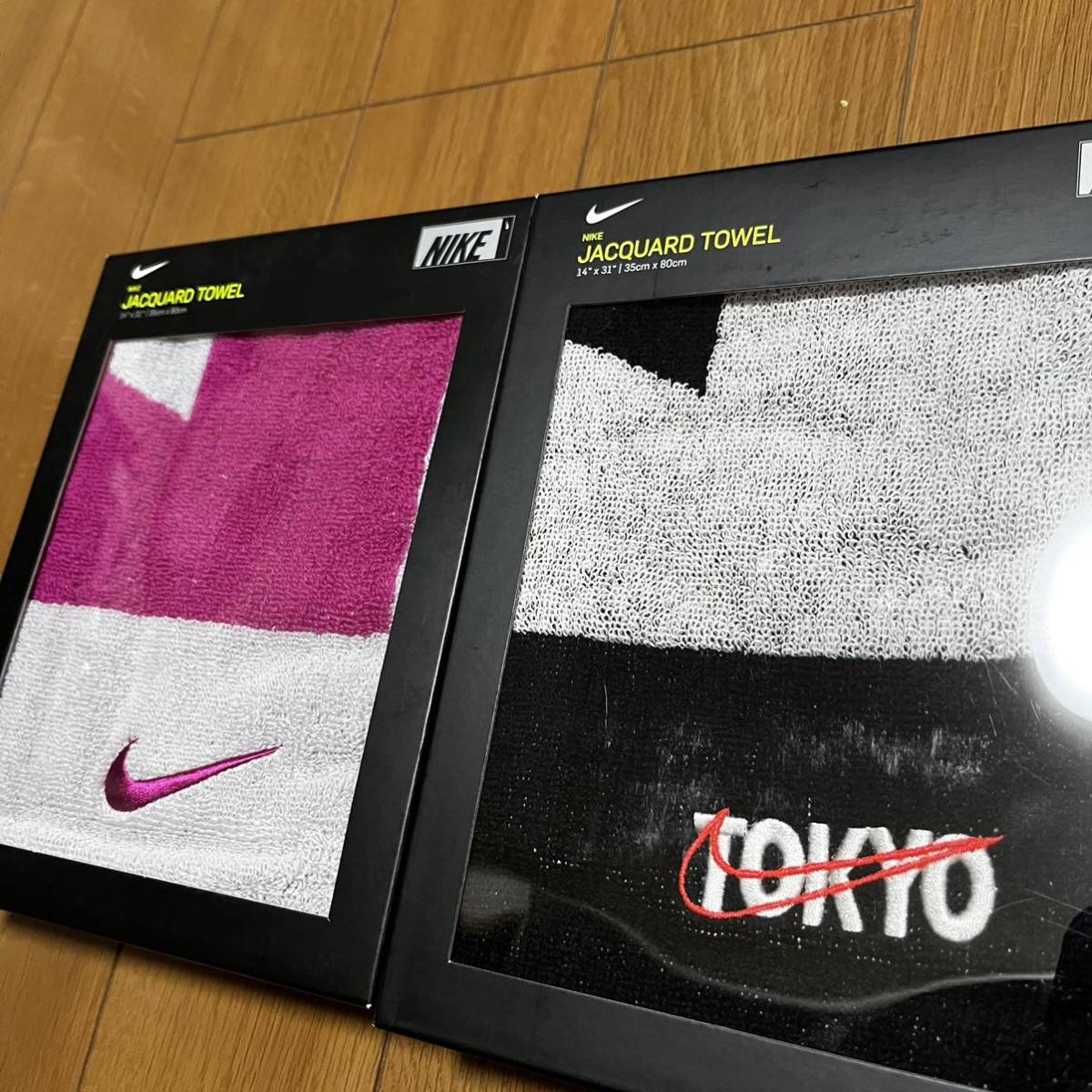 NIKE ナイキ JACQUARD TOWEL ジャガードタオル スポーツタオル　フ　フェイスタオル　サッカー　バスケ　陸上競技　バレー　F_画像2