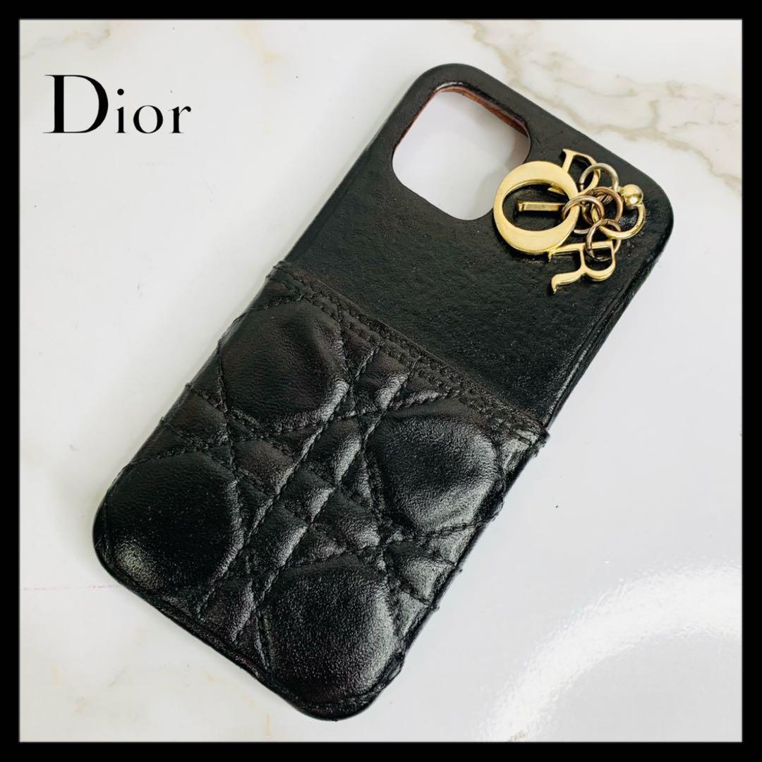 ◇美品◇ Dior ディオール iphone 12 アイフォンケース ブラック-