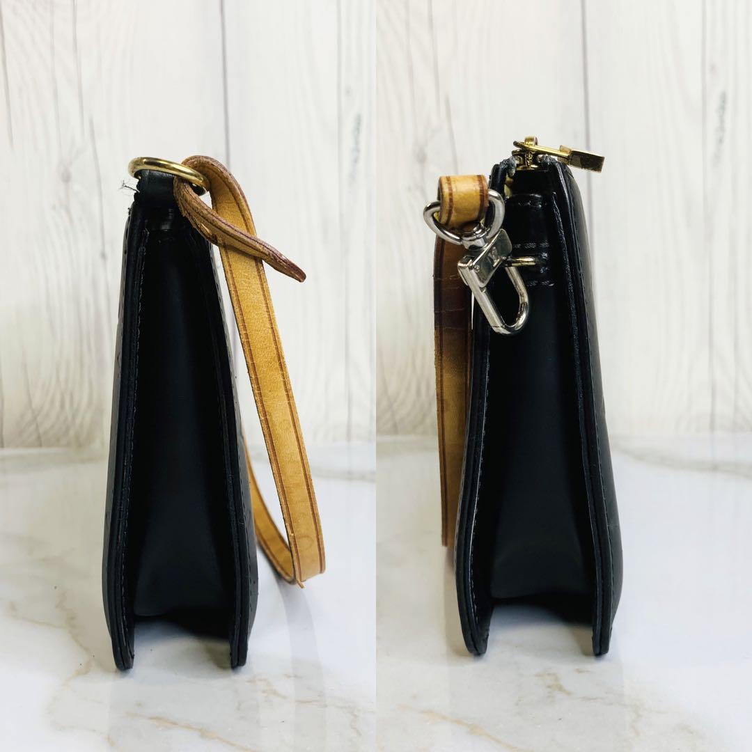 ◆美品◆ ヴィトン レキシントン ショルダーバッグ ミニバッグ 斜め掛け マット モノグラム マットブラック