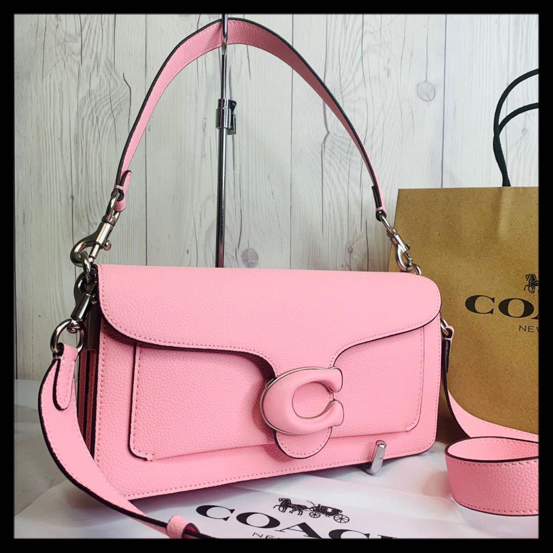 偉大な 【新品】 COACH バッグ ハンドバッグ 斜め掛け ピンク ー レザ