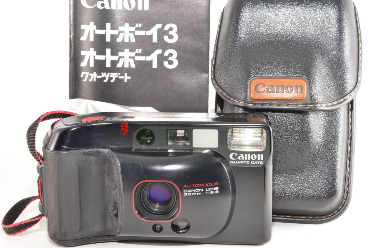 キャノン Canon Autoboy3 QUARTZ DATE コンパクトフィルムカメラ 【元箱・説明書付】 #2341_画像2
