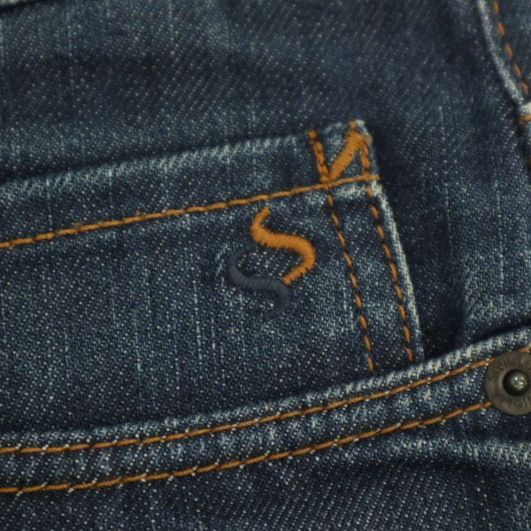 イタリア製★ SIVIGLIA DENIM シビリア 通年 USED加工★ ストレッチ テーパード デニム パンツ ジーンズ Sz.33　メンズ　C3B03468_9#R_画像5