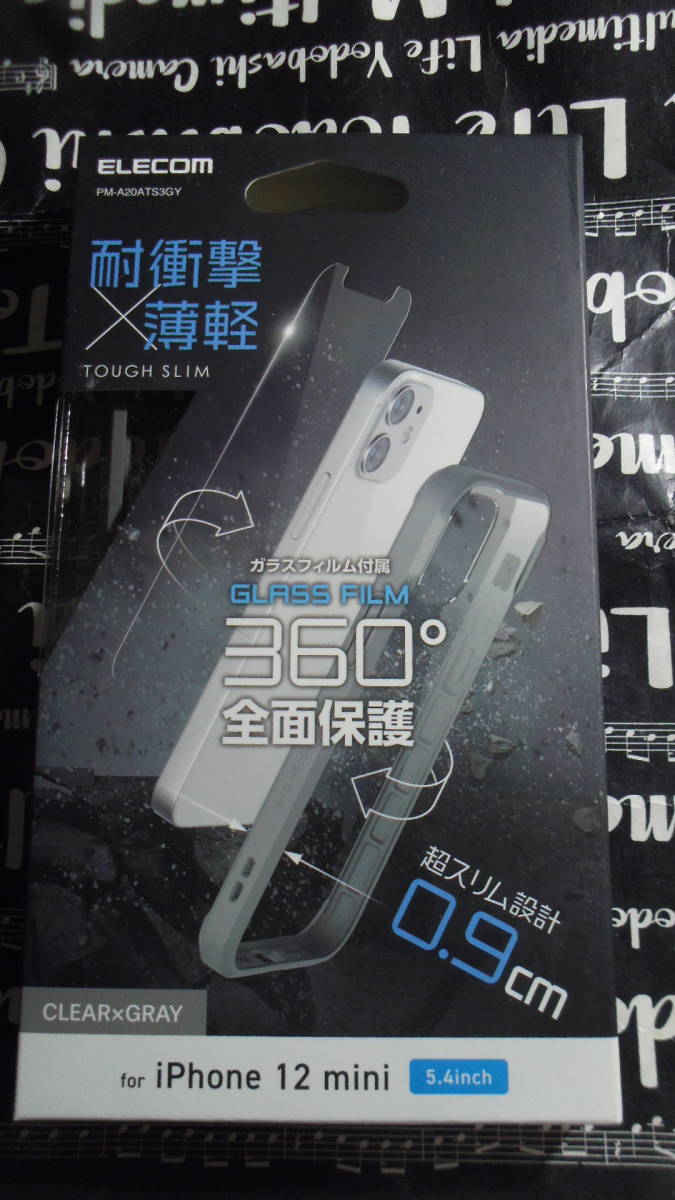 ELECOM iPhone 12 mini ハイブリッドケース TOUGH SLIM360度保護全周配置された衝撃吸収するエアクッション背面傷に強く割れにくい特殊樹脂_画像1