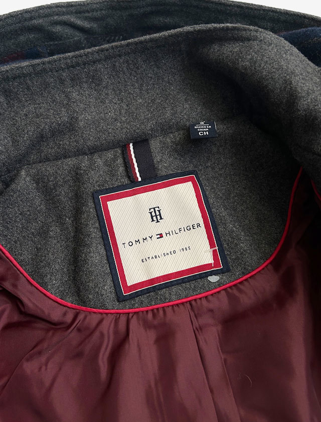 TOMMY HILFIGER トミーヒルフィガー ダッフルコート グレー サイズ表記S (〜M)_画像8