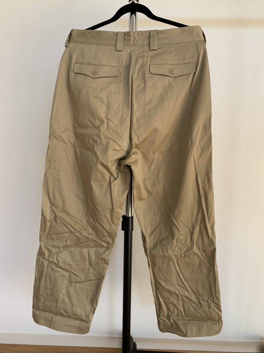 WAIPER.inc chino pants khaki 25 wiper ink France army 1950~60 period M-52 replica WP1002