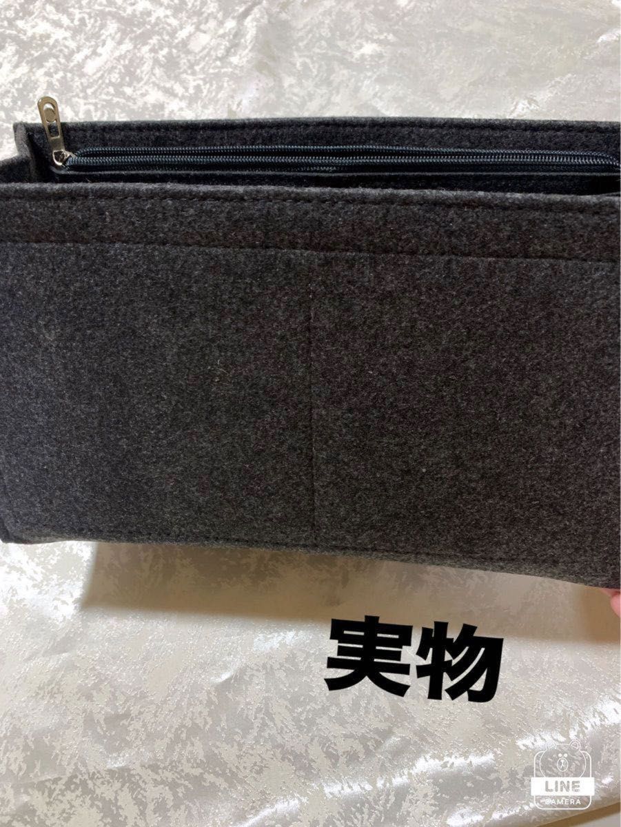 バッグインバッグ black 黒 インナーバッグ BOOKTOTE ミディアム用