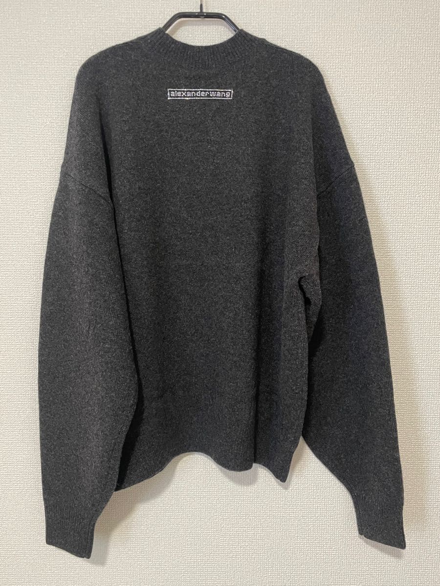 ■ Alexander Wang beiress ウール ロングスリーブクルーネック セーター ■