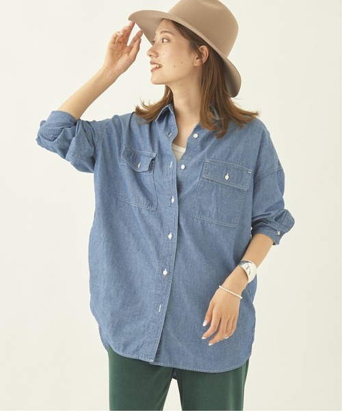 新品タグ付きplageプラージュfine cotton chambrayシャツ¥20,900の画像1