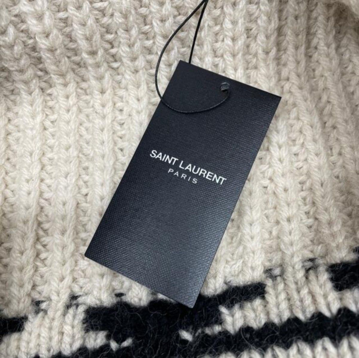 SAINT LAURENT PARIS baja cardigan in jacquardバハ SAINT LAURENT PARIS baja cardigan in jacquardバハ
