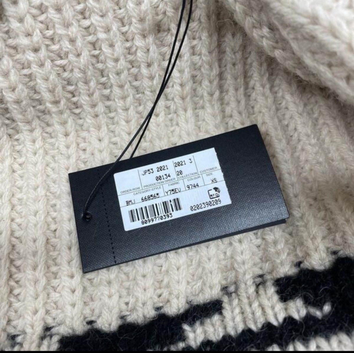 SAINT LAURENT PARIS baja cardigan in jacquardバハ SAINT LAURENT PARIS baja cardigan in jacquardバハ