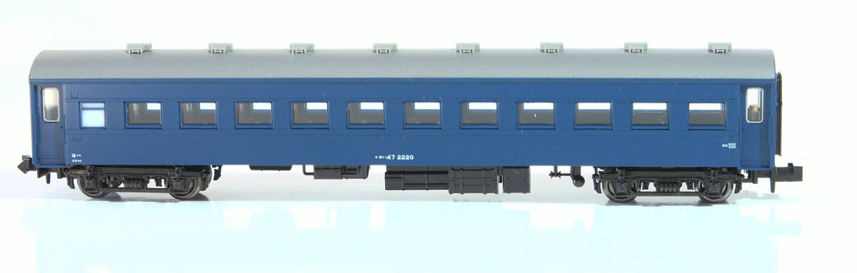 【F39973】KATO「No.5135-2 オハ47ブルー」ケースなし　スハ43系客車　中古Nゲージ　ジャンク_画像8