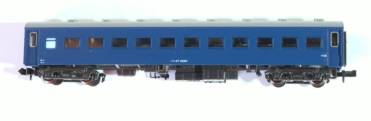 【F39973】KATO「No.5135-2 オハ47ブルー」ケースなし　スハ43系客車　中古Nゲージ　ジャンク_画像4
