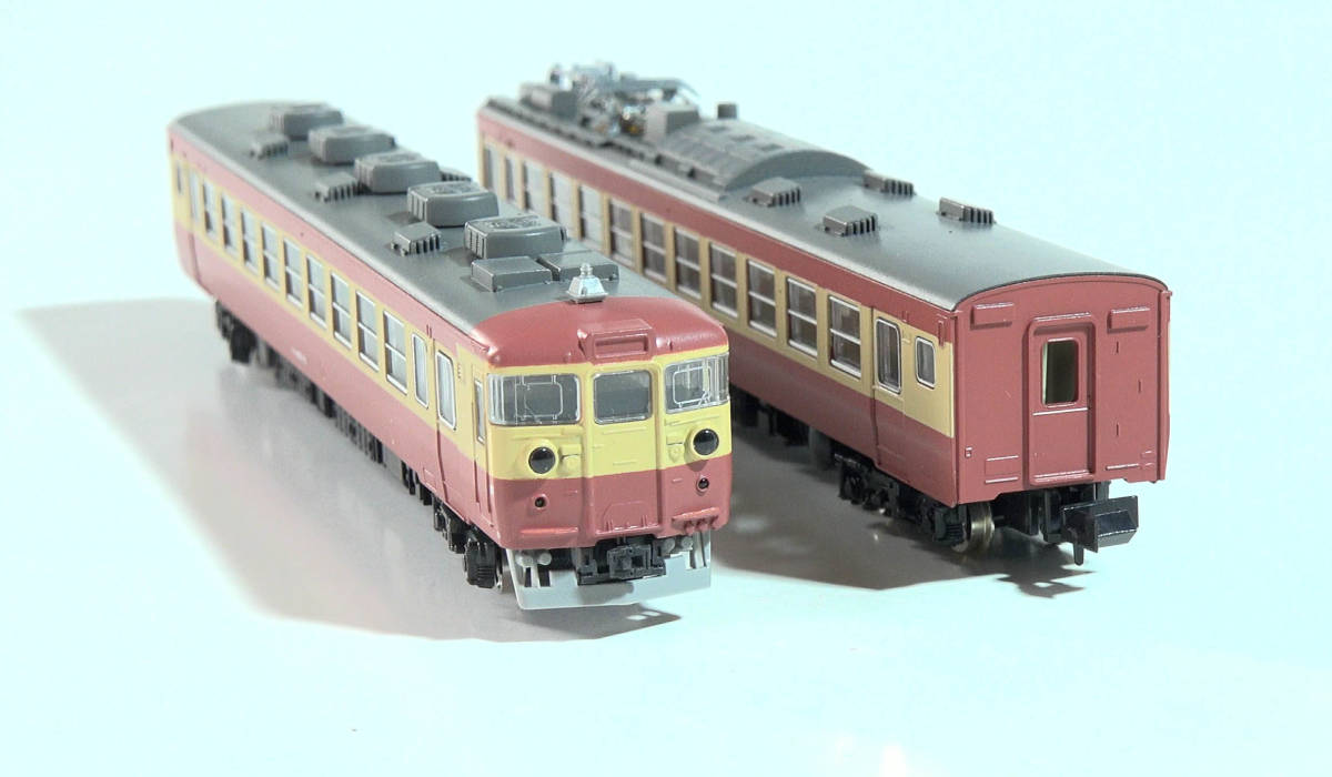 【F32234】KATO「クモハ457」「モハ456」計2両　ケースなし動力なし　457系急行形電車　中古Nゲージ　ジャンク_画像6