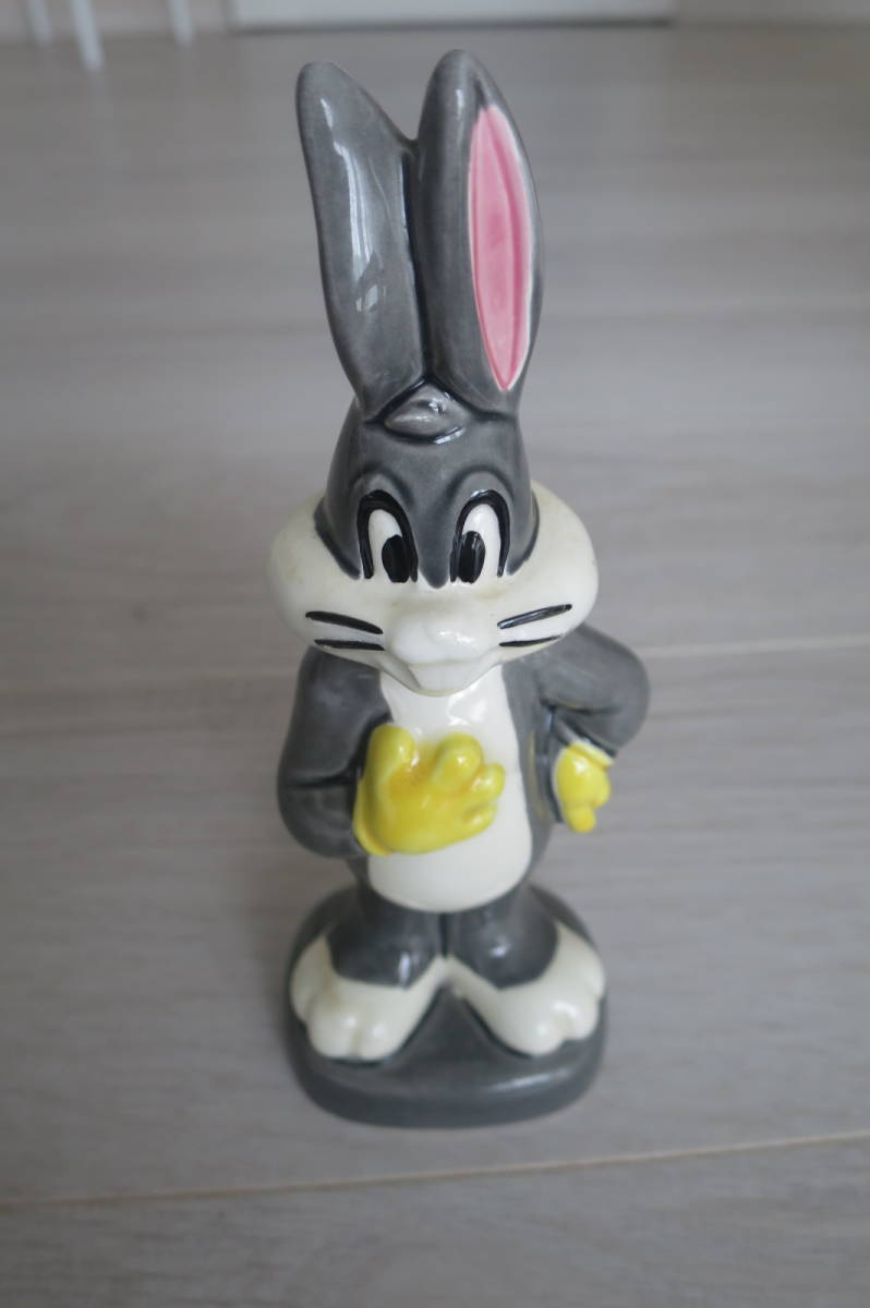 ワーナー【バックスバニー(Bugs Bunny)陶製貯金箱】中古(即決)！_画像1