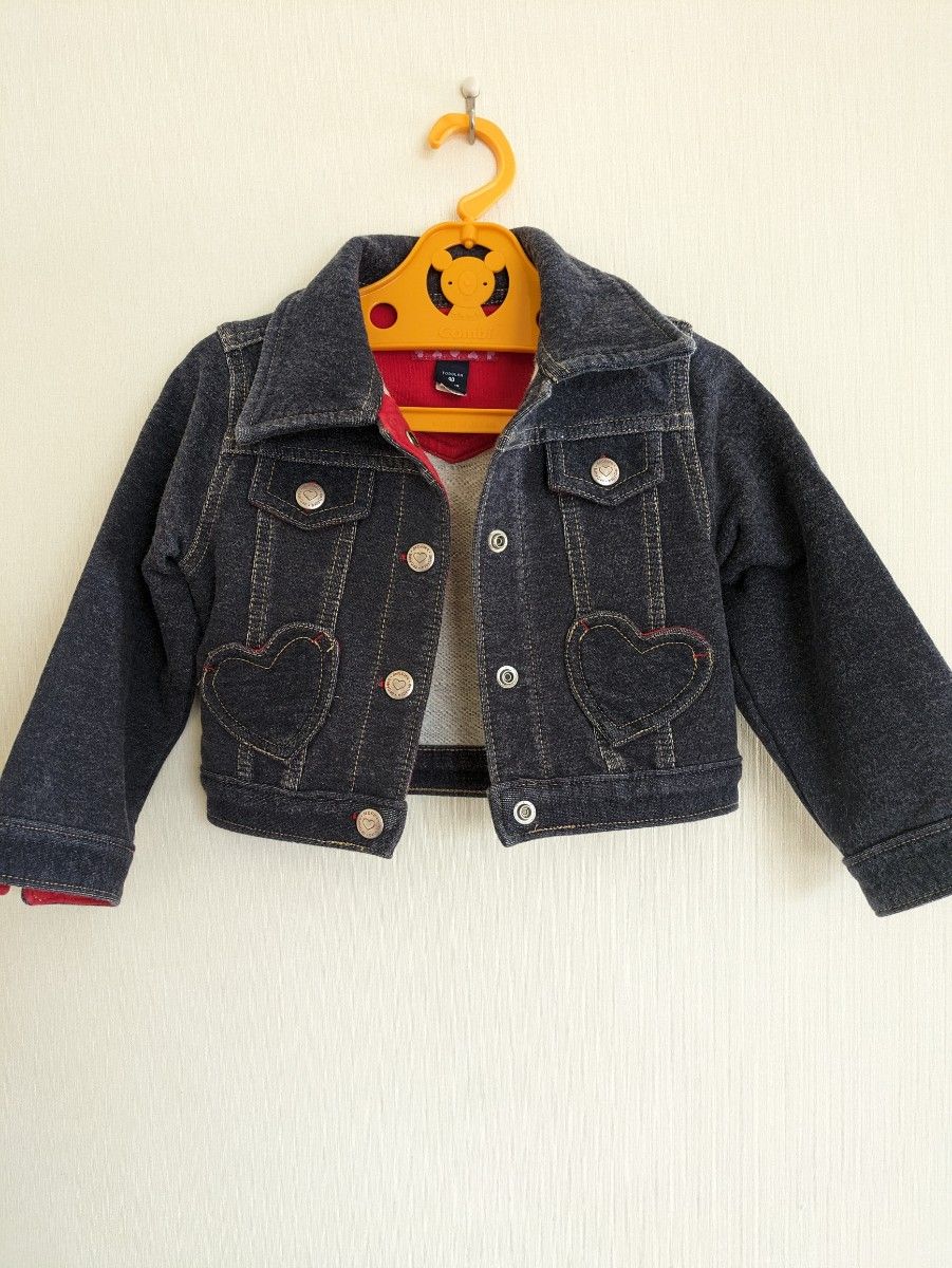 オススメ！BabyGap　セットアップ　デニム風ワンピース　90